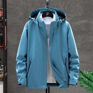 Veste coupe-vent en nylon imperméable pour hommes, conception personnalisée, été automne, léger, vélo de randonnée, résistant à la pluie - Product Image 5