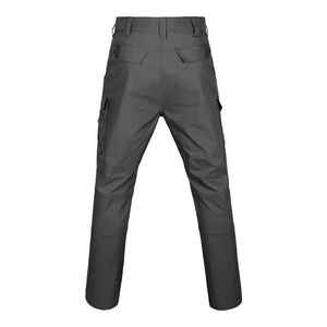 Pantalon élastique multi-poches pour hommes pour l'extérieur Techwear Cargo Soft Shell Tactical Work Trousers with Flat Front Mid Waist for Adults - Product Image 5