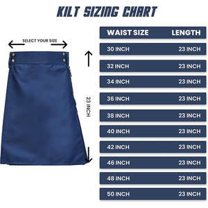 Último Estilo en Stock, Kilt de Tartán Personalizable de Alta Calidad para Hombre, Algodón/Lana, Venta al Por Mayor, Más Vendido - Product Image 4