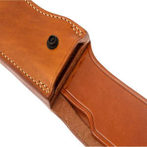 Étui en cuir véritable durable avec logo personnalisé étui de couteau de camping pliant - Product Image 6