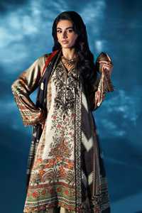 Lehenga Choli Anarkali en mousseline de soie brodée, tenue de soirée pour femmes, avec de riches embellissements - Product Image 3