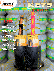 Neumáticos de Motocicleta KUMA K279 Nuevos, Premium, Sin Cámara, de Alto Rendimiento para Scooter, Garantía de 12 Meses, Hechos en Vietnam - Product Image 2