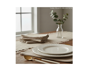 Servilletas de Mesa Cuadradas de Lino 100% Puro de Lujo, 20''x20'', Ecológicas para Bodas y Uso Doméstico - Product Image 2