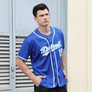 Uniforme de baseball Industrie Sportswear Personnalisé Noir Noir-Gris Maillot de baseball authentique - Product Image 2