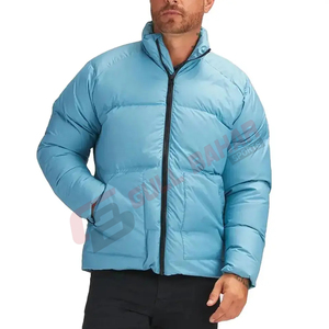 Chaqueta de Invierno Acolchada para Hombre, de Alta Calidad, Manga Larga, con Capucha y Cuello Alto, Logotipo Personalizado, Impermeable, Servicio OEM, Talla XL, Venta al Por Mayor - Product Image 1