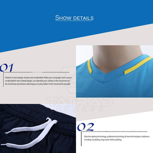 ชุดวอลเลย์บอลชายราคาโรงงาน มีสินค้าในสต็อก รับสั่งทำพิมพ์ลาย ชุดกีฬาสำหรับผู้ใหญ่ ผลิตจากโพลีเอสเตอร์ 100% - Product Image 5