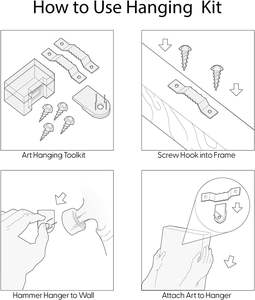 Framed Canvas Print Wall Art Woodland <b>Nursery</b> <b>Decor</b> Set Film Grain Misty Mountain Pine Trees Nature Wilderness Modern Art Chic - Product Image 6