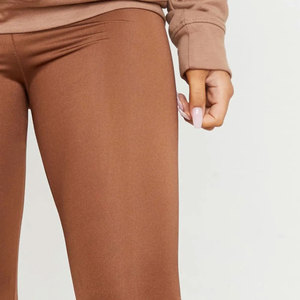 2025 hecho en fábrica de alta calidad Spandex / Nylon mujeres Leggings Oem servicio Color liso moda sublimación mujeres Leggings - Product Image 6
