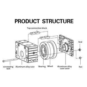 Rodas de Guindaste Drs Crane <span class=keywords><strong>Wheel</strong></span> Block DRS 125 - Product Image 5