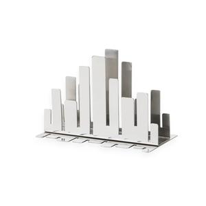 Servilletero Moderno de Acero Inoxidable con Diseño Skyline, Base Estable y Pesada, Organizador Elegante para Mesas de Bares y Restaurantes - Product Image 2