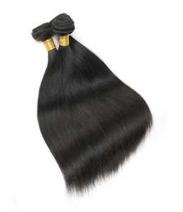 Extensiones de Cabello Humano Natural Indio de Donante Joven, Sedoso, Liso y Ondulado, Sin Enredos, Unisex, Pre-Adheridas, de Templo Virgen - Product Image 1