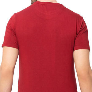 T-shirt pour homme en coton uni prêt à imprimer, tissu stable, couture solide, respirant, toucher doux, durable, pour un usage quotidien - Product Image 4