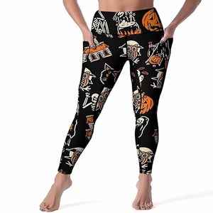 Leggings personnalisés à sublimation Vêtements de yoga pour femmes Leggings serrés à sublimation avec polyester téléchargés par robe de sport - Product Image 6