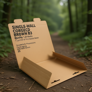 Single-Wall Corrugated Brown B3 Quality 1.20 Paper & Media <b>Boxes</b> Calendar Packaging Dimensions 500x420x12mm Pack Size 25 - Product Image 3