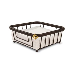 Porte-serviettes décoratif en métal de comptoir et porte-serviettes de table et présentoir accessoires fournitures - Product Image 4