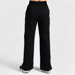 Pantalones Casuales Negros Flexibles de Cintura Alta y Pierna Ancha, Estilo Transpirable - Product Image 2