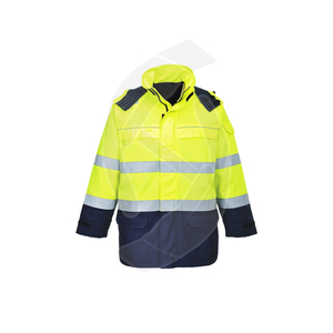 Veste de sécurité homme légère haute visibilité réfléchissante ANSI classe 3 imperméable et respirant vêtements de travail d'hiver veste de sécurité polyester sécurité industrielle - Product Image 6