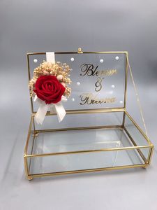 Caja de Joyería de Vidrio de Lujo con Acabado Dorado, Diseño Cuadrado, Elegancia Arquitectónica Ecológica y Artesanía de Élite - Product Image 5