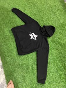 Sweat à capuche personnalisé 100% French Terry 700GSM Broderie lourde Plus Puff Printing Oversize Crop Street Wear Sweat à capuche pour homme - Product Image 2