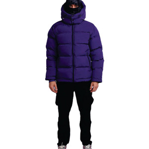 Chaqueta acolchada impermeable de alta calidad para hombre de diseño profesional, cuello con capucha, cierre de cremallera, transpirable, de talla grande, informal - Product Image 1