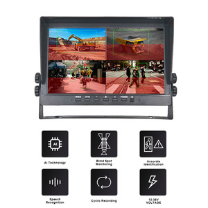 Cámara de Reversa HD de <span class=keywords><strong>1280P</strong></span> con Ángulo Amplio de 170°, Pantalla de <span class=keywords><strong>7</strong></span>.0 Pulgadas, Visión Nocturna | Alarma Sonora y Luminosa BSD para Montacargas de 12-24V con Conector de Aviación para Excavadora - Product Image 5