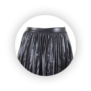 Vente chaude femmes jupe en cuir véritable taille haute Faux cuir confortable extensible pour tenues décontractées - Product Image 2