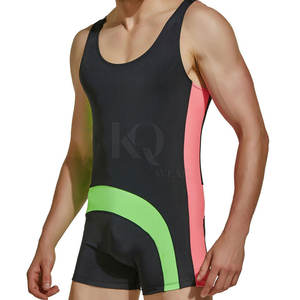 Wrestling <b>Singlets</b> <b>for</b> <b>Men</b> Gym Training Practice Matches Competition Comfortable Durable Casual Knitted Lightweight Quick-Dry - Product Image 3