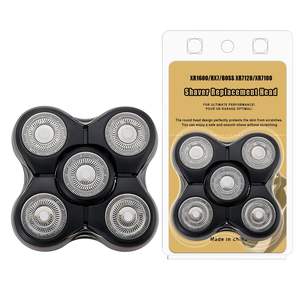 Paquete de 1 cabezal de repuesto para afeitadoras eléctricas, cinco cuchillas para uso en seco/húmedo, IPX7, resistente al agua, lavable, para uso facial - Product Image 6