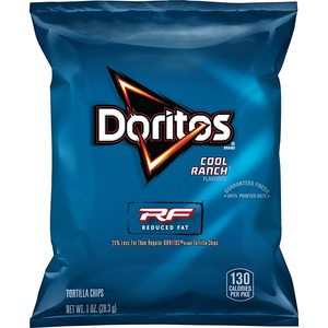 Chips de Tortilla Doritos con Sabor a Cool Ranch, Bajos en Grasa, 1 Onza (Paquete de 72) - Product Image 3