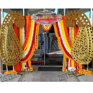 แผงไฟเบอร์ Paisley สำหรับตกแต่งทางเข้างานแต่งงานอุปกรณ์ตกแต่งงานแต่งงานที่สวยงามอุปกรณ์ประกอบฉากงานแต่งงานของอินเดียอินเทรนด์อุปกรณ์ประกอบฉากมะม่วงไฟเบอร์ - Product Image 1