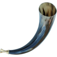 Corne de Viking authentique faite à la main, écologique, légère, en corne de bœuf naturelle polie, design Art Déco, pour mariage, fête, extérieur