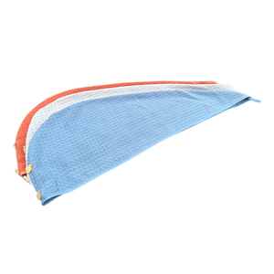 Toalla de secado de cabello de microfibra para mujer, artículo de cocina para el hogar, diseño de gofres, toalla para el cabello para uso en salón - Product Image 3