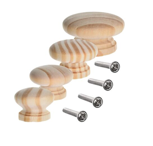 Boutons en bois Design de luxe Offre Spéciale taille personnalisée armoires en bois de conception simple moderne boutons de garde-robe - Product Image 2