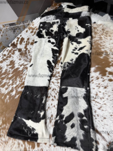 กางเกงหนังวัวเอวสูงของผู้ชายดีไซน์ใหม่กางเกงผ้าฝ้ายน้ำหนักเบาสไตล์ตรงพร้อมโลโก้ที่กำหนดเอง - Product Image 3