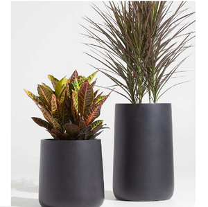 2024 tendance noir poudre enduit différentes tailles métal planteur intérieur extérieur maison décorative jardin plante Pots de fleurs et plante - Product Image 5