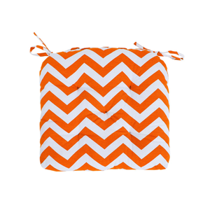 เบาะรองเก้าอี้ได้รับการรับรองน้ำหนักเบาได้รับการรับรองจากผ้าฝ้าย100% เรขาคณิตสีแดงหยักมาใหม่ - Product Image 4