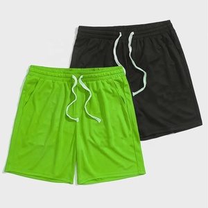 Pantalones de playa para correr personalizados para hombre para verano, pantalones cortos deportivos transpirables para gimnasio, patrón de malla, estampado de letras con cordón en la cintura de 2 piezas - Product Image 6