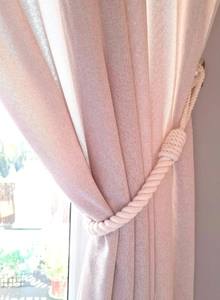Abrazaderas para Cortinas de Cuerda de Algodón Blanco, Hechas a Mano, Elegantes, Decoración Natural para Ventanas - Product Image 4