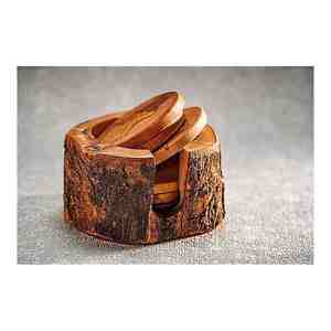 Venta caliente hecho en India posavasos de madera de nogal Sheeshm madera diseño personalizado exportador de la India con la mejor calidad - Product Image 1