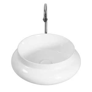 A la venta Lavabo de encimera cuadrado blanco de cerámica Fregadero de lavado a mano de porcelana para baño Cocina Sala de estar - Product Image 3