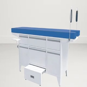 Si โต๊ะตรวจสอบการผ่าตัด gynae ที่นอนมืออาชีพพร้อมพื้นผิวบุนวมที่สบาย - Product Image 2