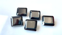 Hématite Naturelle 16X18mm Octogone Facettes Qualité AAA-Hématite Octogone