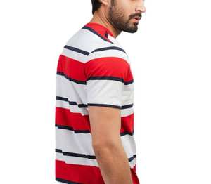 100% coton Pakistan fait fabricants de vêtements de haute qualité 2024 conception rayée hauts de rue en gros hommes T-Shirt - Product Image 6