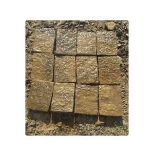 100% Natural Yellow & Brown Cobblestones, Polished Finish, Custom Shapes and Square <b>Stones</b> Ideal for Driveways and Patios - Product Image 4