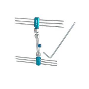 Fixateur externe de Colles pour chirurgie orthopédique des fractures, ensemble de 145 mm avec clé Allen, kit d'instruments chirurgicaux manuels en acier inoxydable - Product Image 6