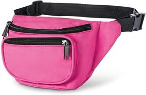 กระเป๋าคาดเอวกันน้ำมีซิปแฟชั่นใหม่สำหรับทุกเพศสีชมพูสีขาวออกแบบได้ทุกวัน - Product Image 6