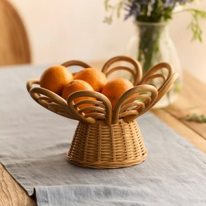 Handwoven Rattan <b>Bowl</b> For Fruit Bread Or <b>Snacks</b> Eco-Friendly Decorative <b>Bowl</b> For Dining Table Vietnam Wholesale Manufacturer - Product Image 1