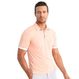 Chemises de golf en maille unie à séchage rapide, personnalisables avec logo, de haute qualité, en polyester, à manches courtes pour hommes, vente en gros - Product Image 4
