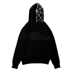 Dernier design de vêtements de rue en gros pour hommes, sweats à capuche en coton 100% avec strass, fabriqués au Pakistan, respirants, légers, de haute qualité - Product Image 3