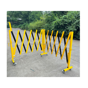 Heavy-Duty Expandable Metal Security Gate - Portable Retractable Scissor <strong>Barrier</strong> on Wheels China Manufacturer for Access Control - Product Image 3